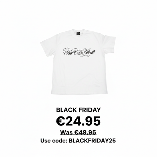 Black Friday Banner white shirt